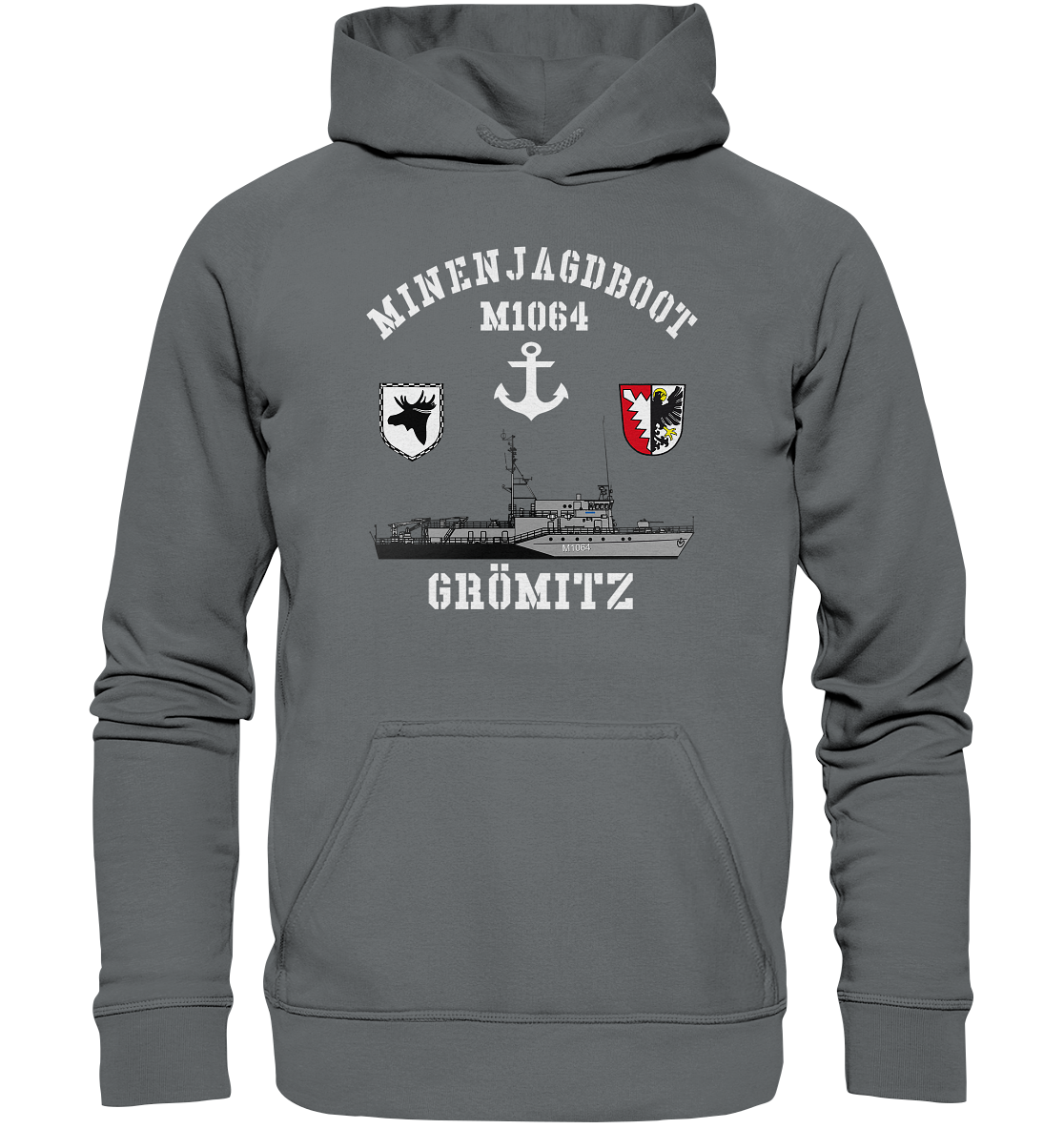 Mij.-Boot M1064 GRÖMITZ Anker 3.MSG - Basic Unisex Hoodie