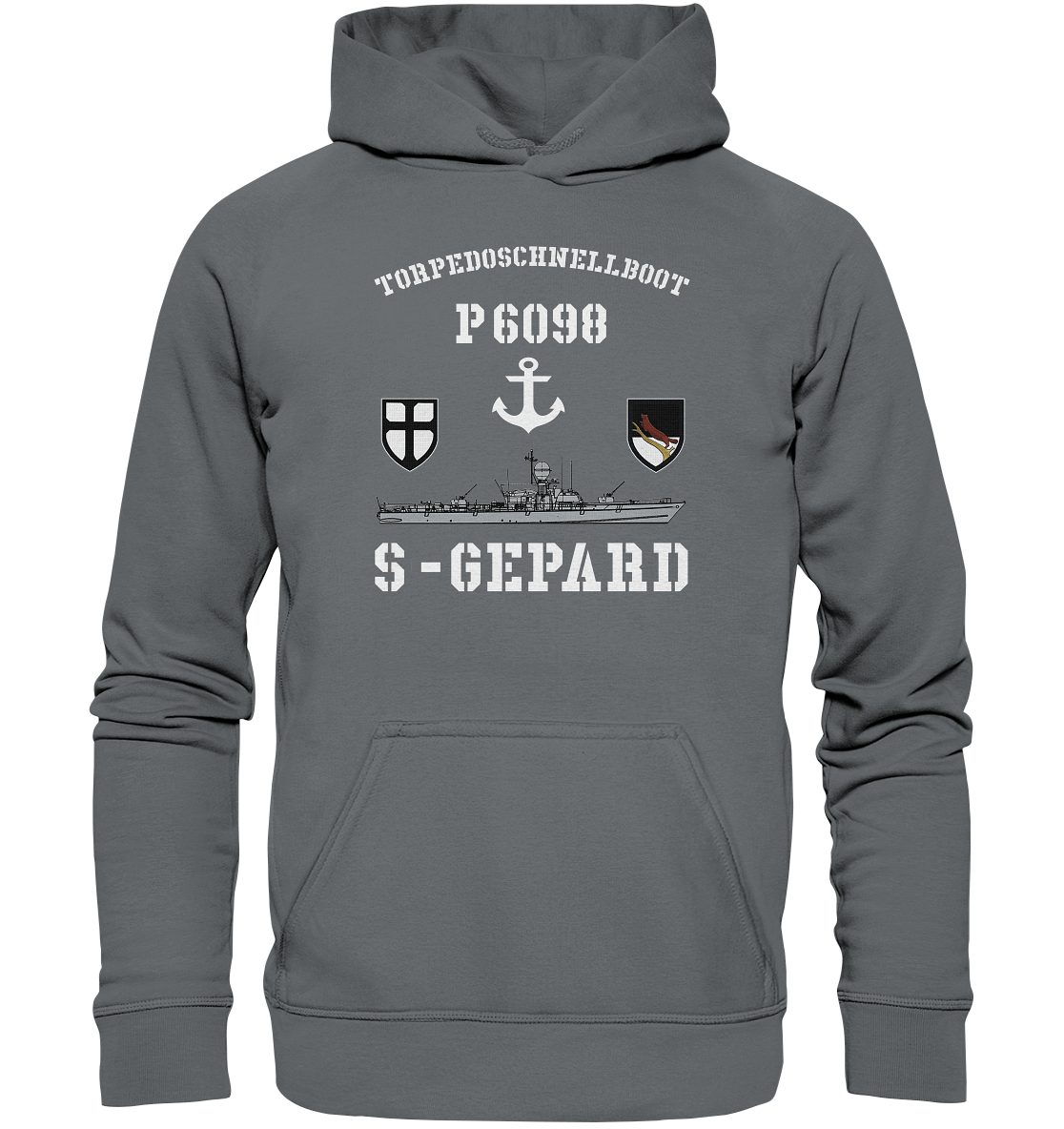 Torpedoschnellboot P6098 S-GEPARD Anker - Basic Unisex Hoodie