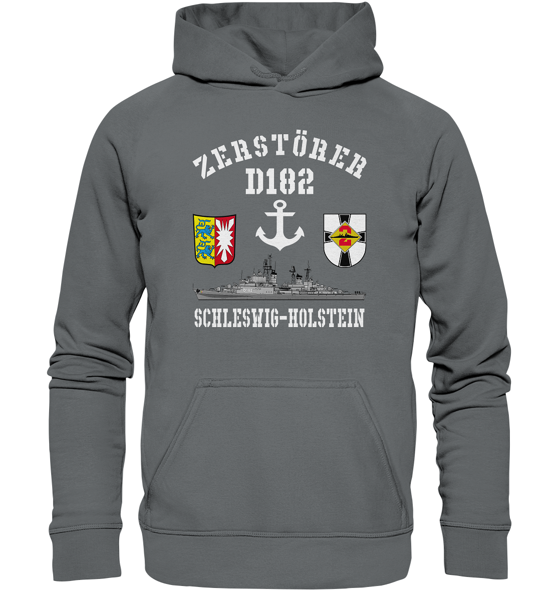 Zerstörer D182 SCHLESWIG-HOLSTEIN Anker - Basic Unisex Hoodie