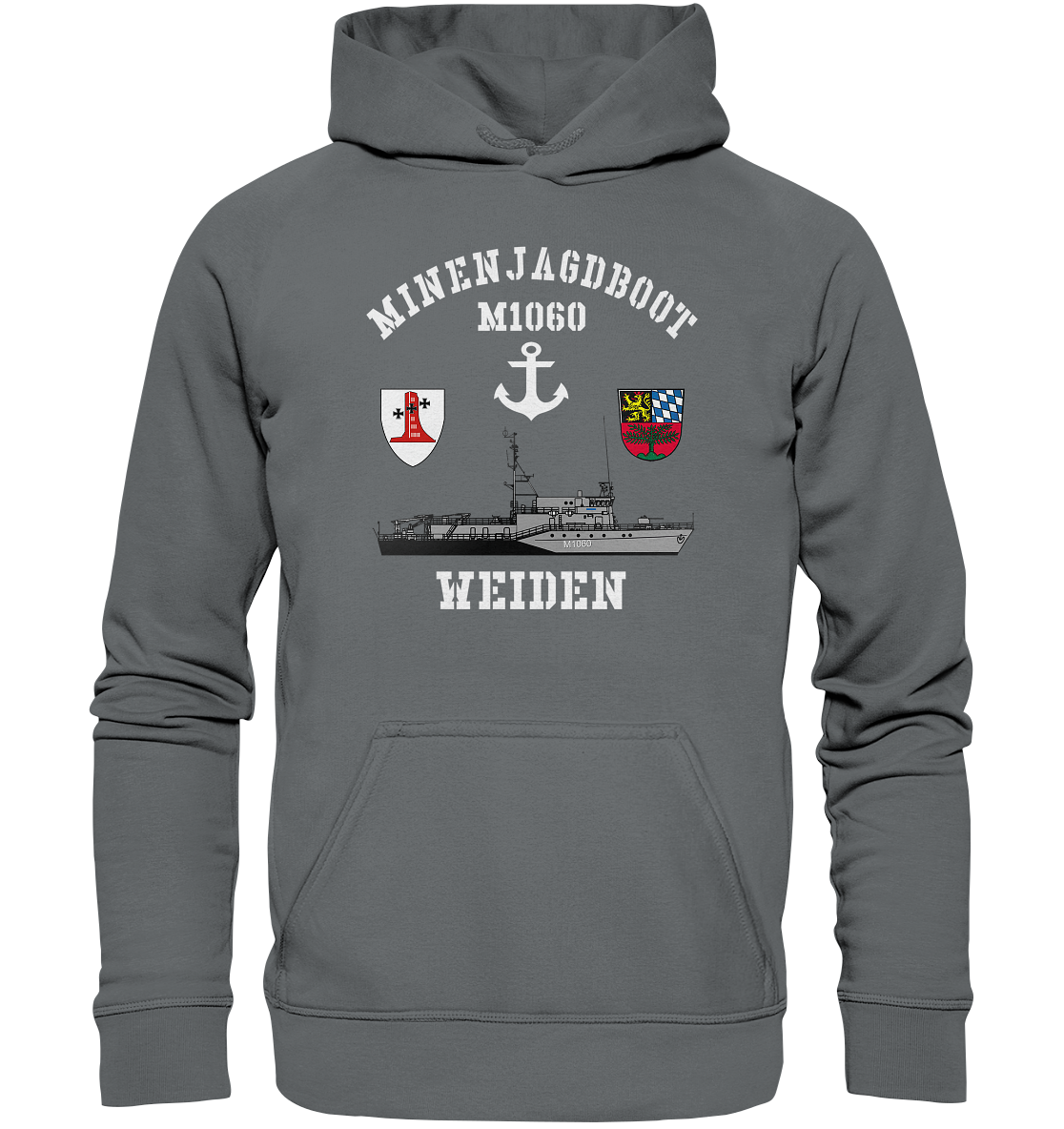 Mij.-Boot M1060 WEIDEN Anker 1.MSG - Basic Unisex Hoodie