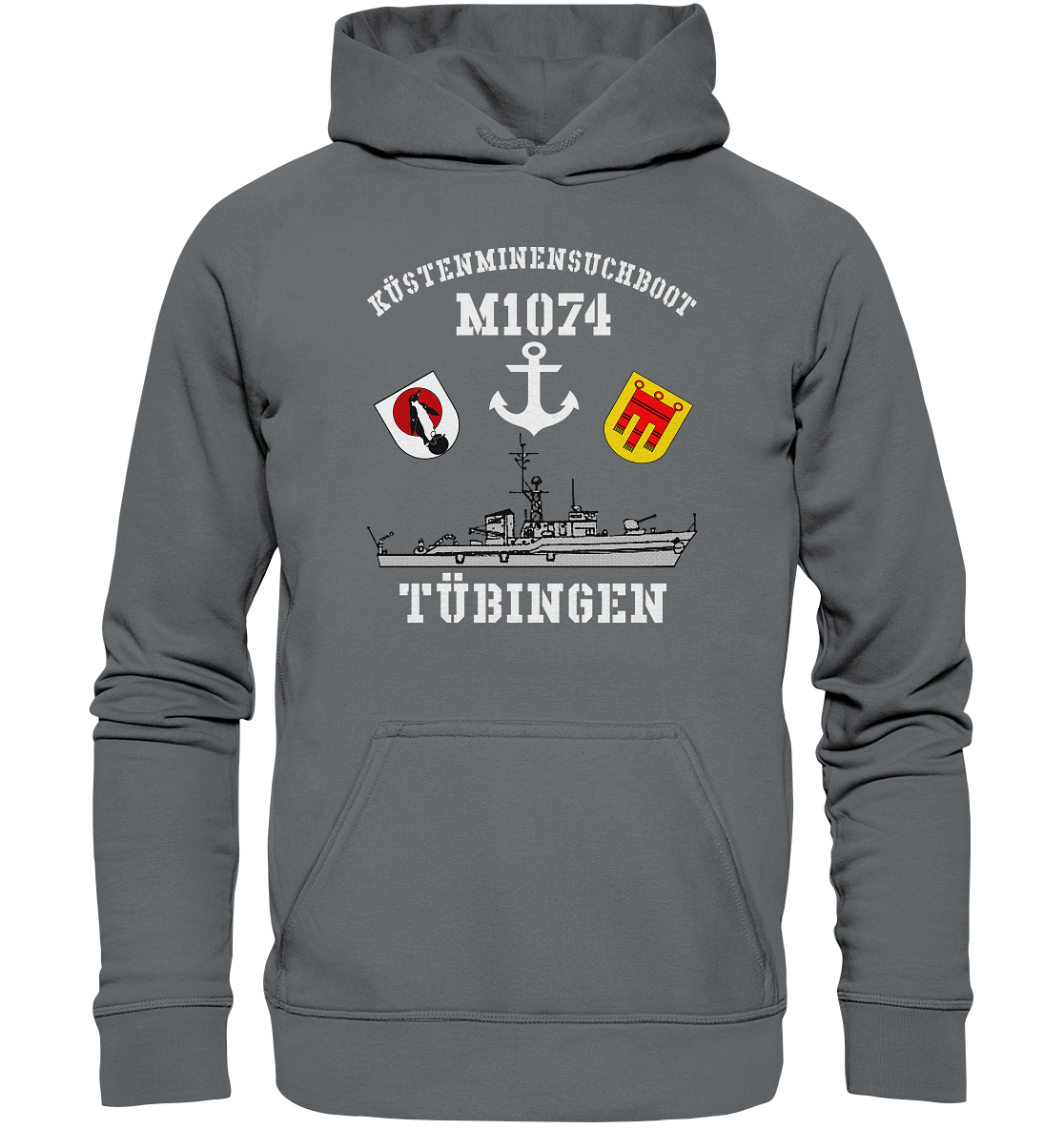 KM-Boot M1074 TÜBINGEN Anker - Basic Unisex Hoodie
