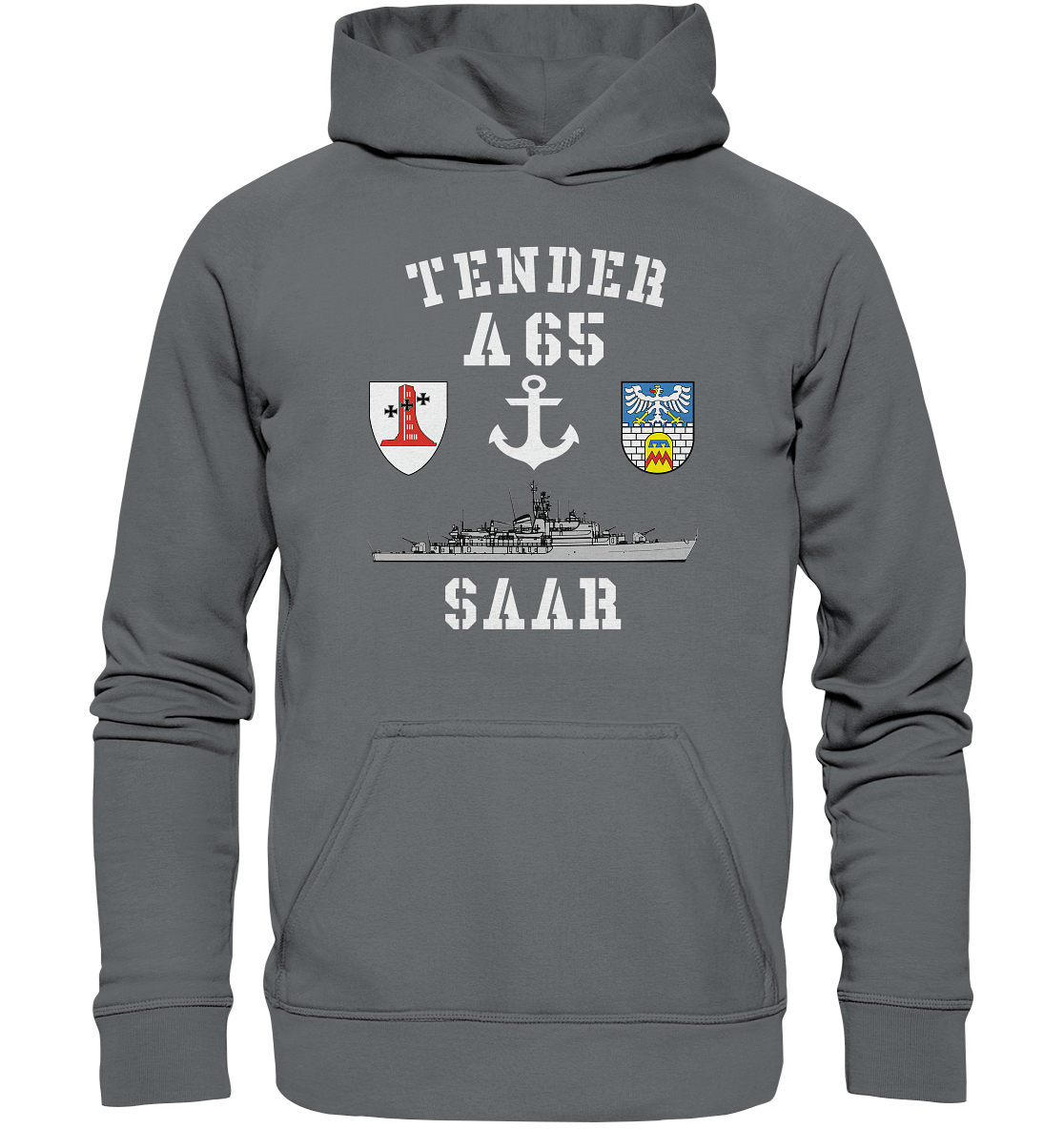 Tender A65 SAAR 1.MSG ANKER - Basic Unisex Hoodie