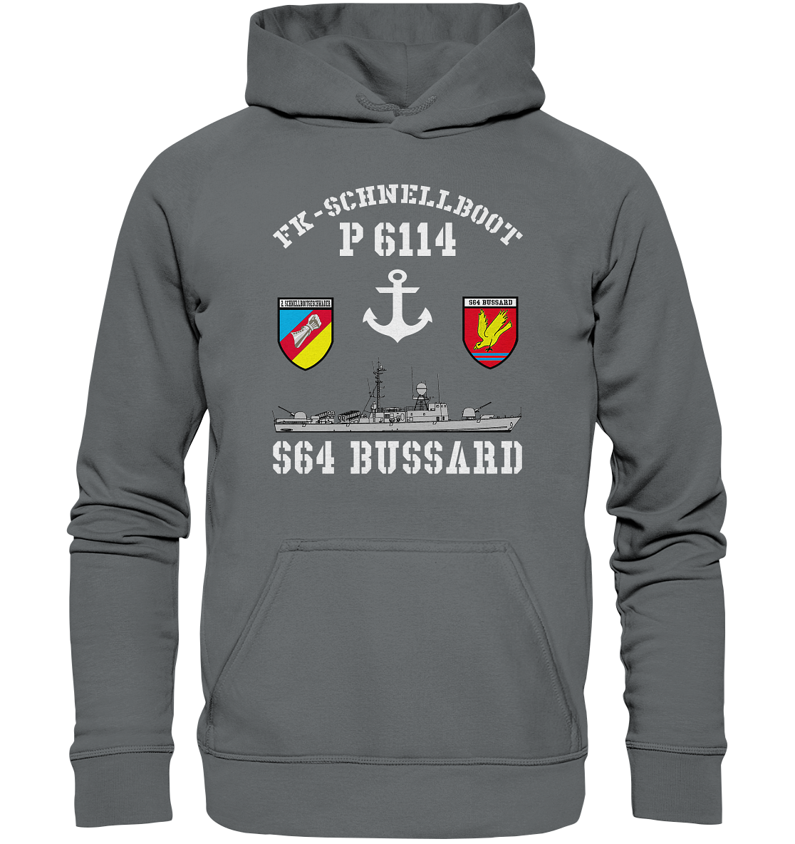 FK-Schnellboot P6114 BUSSARD 2.SG Anker - Basic Unisex Hoodie