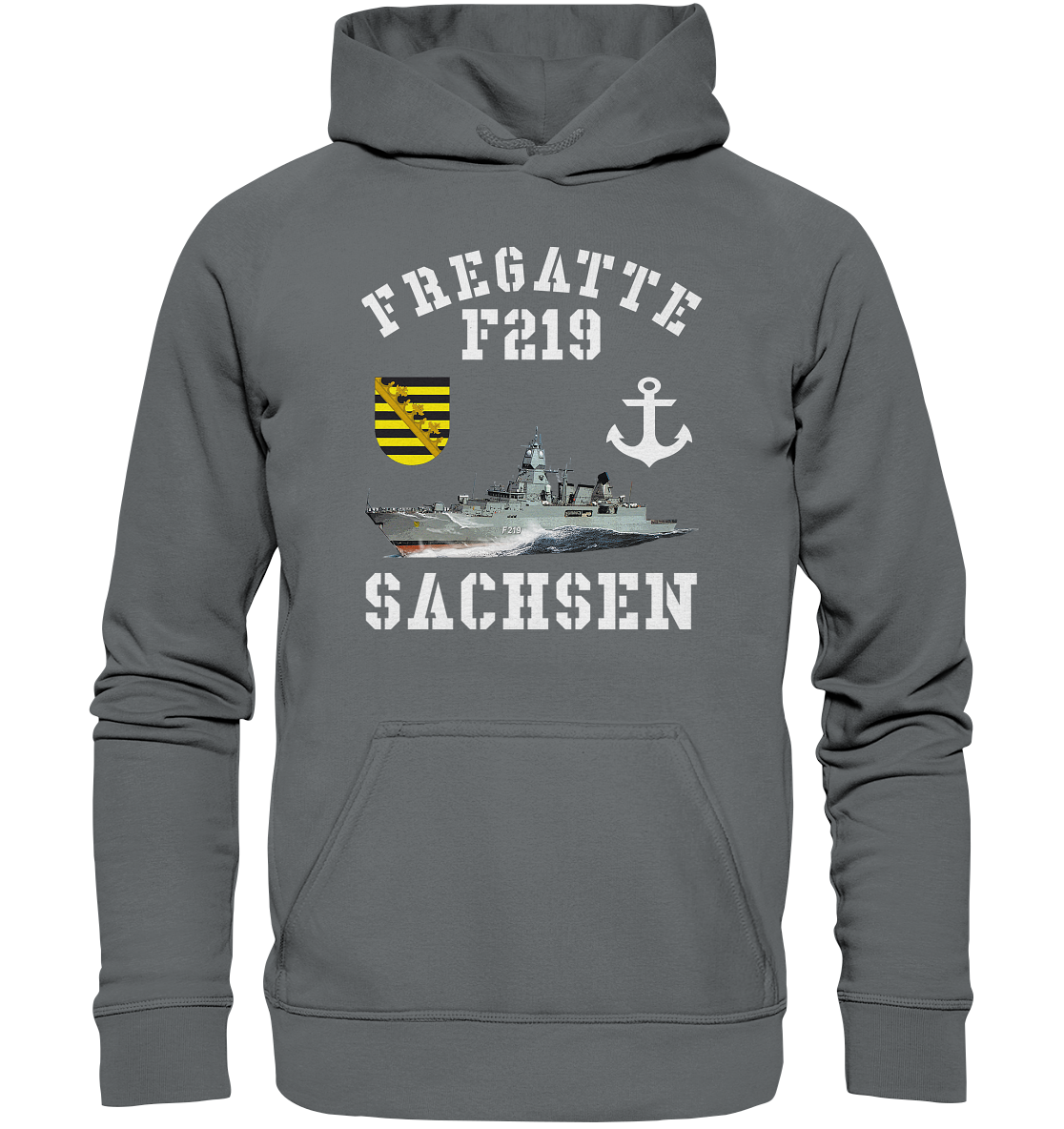 Fregatte F219 SACHSEN Anker - Basic Unisex Hoodie