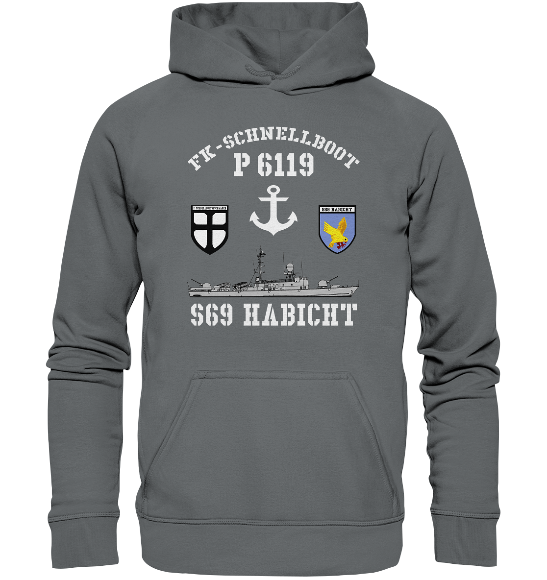 FK-Schnellboot P6119 HABICHT 7.SG Anker - Basic Unisex Hoodie