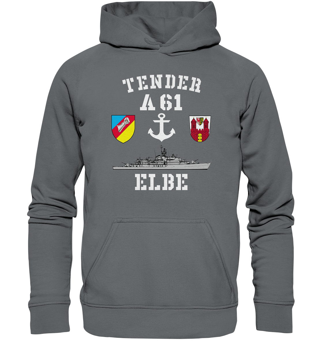 Tender A61 ELBE 2.SG ANKER - Basic Unisex Hoodie
