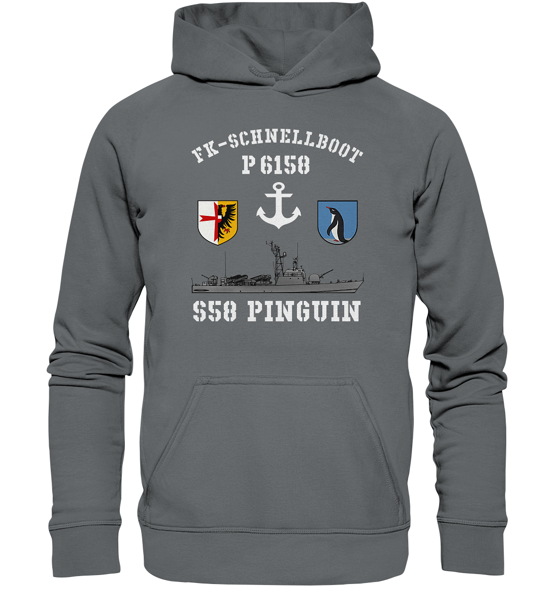 FK-Schnellboot P6158 PINGUIN Anker - Basic Unisex Hoodie
