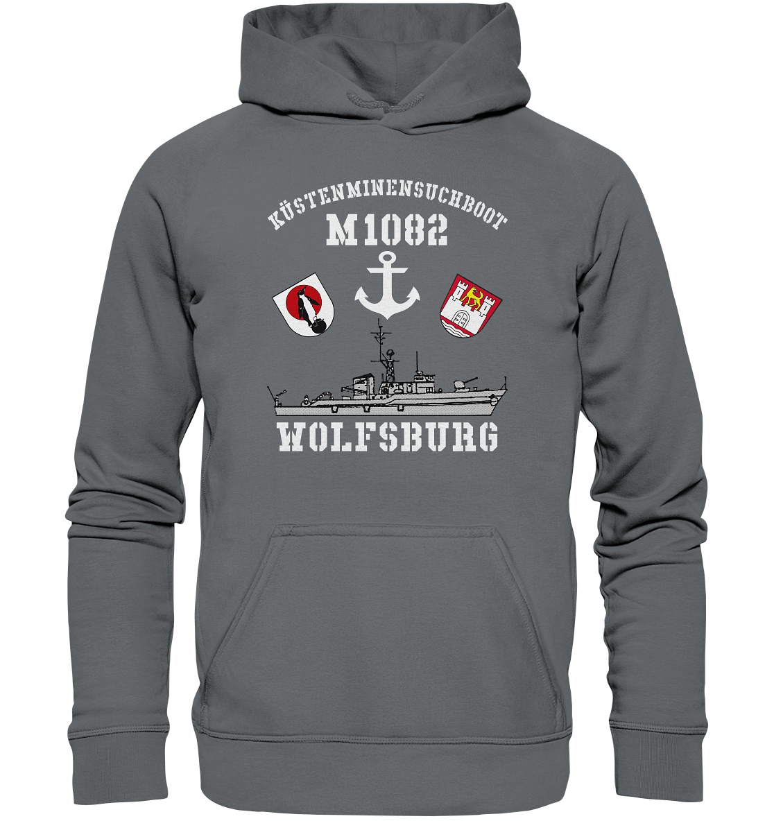 KM-Boot M1082 WOLFSBURG Anker - Basic Unisex Hoodie