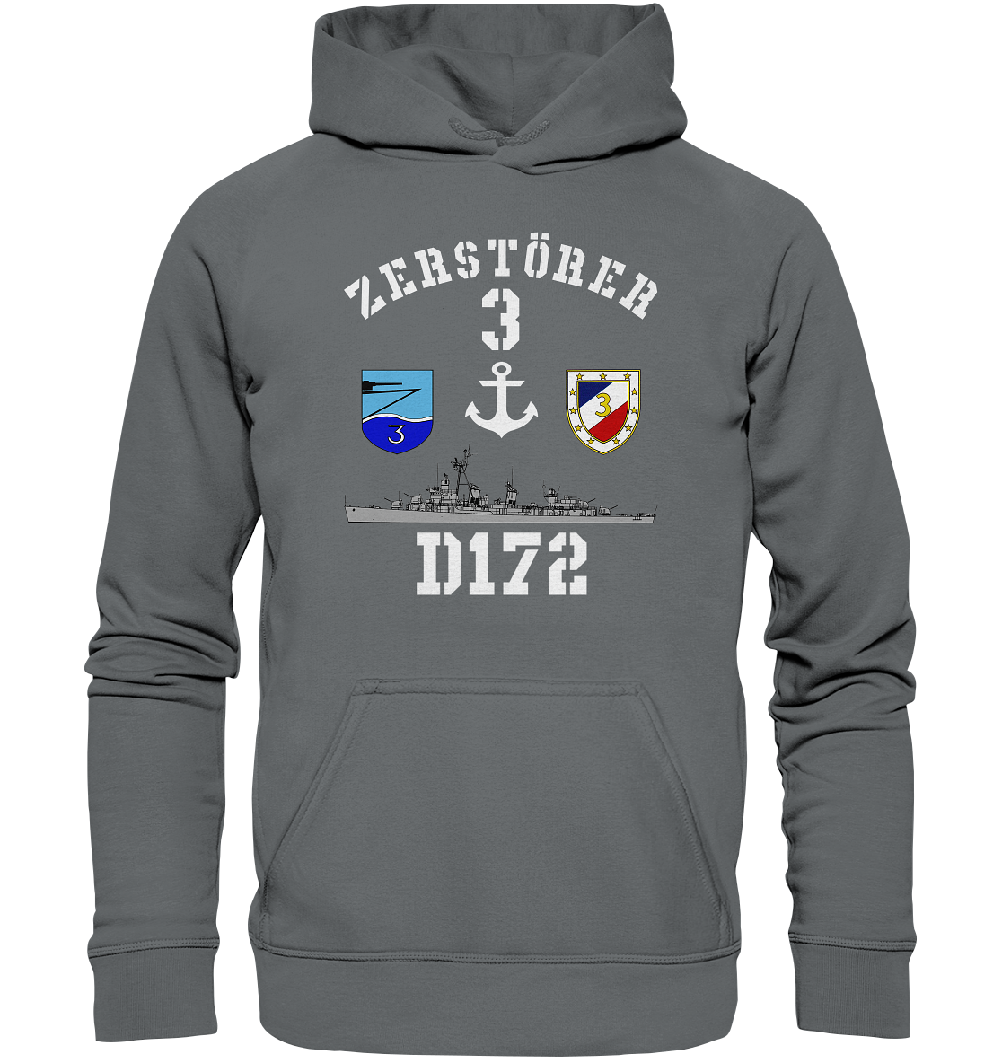 D172 ZERSTÖRER 3 Anker - Basic Unisex Hoodie