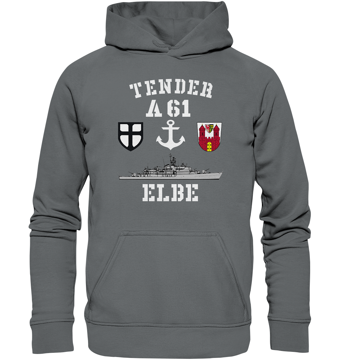 Tender A61 ELBE 7.SG ANKER - Basic Unisex Hoodie