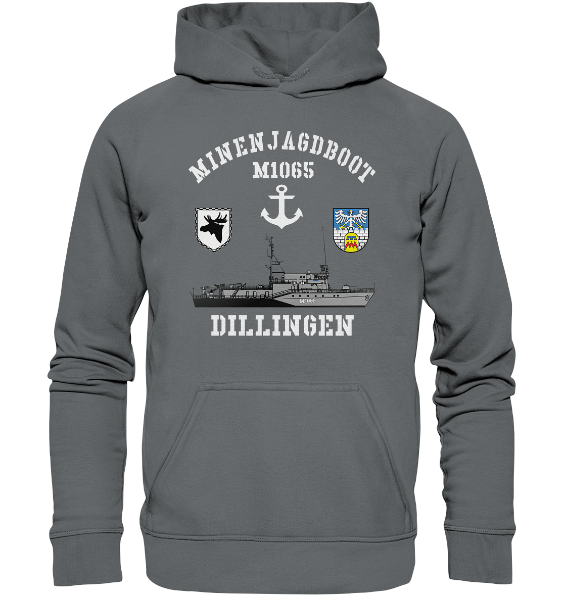 Mij.-Boot M1065 DILLINGEN Anker 3.MSG - Basic Unisex Hoodie
