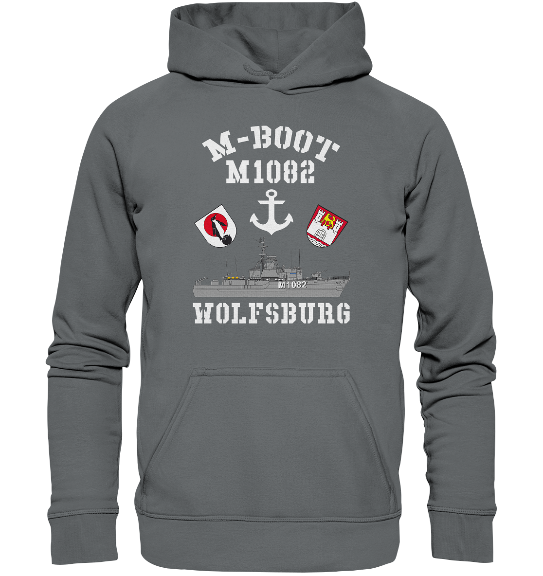 M-Boot M1082 WOLFSBURG Anker (HL) - Basic Unisex Hoodie