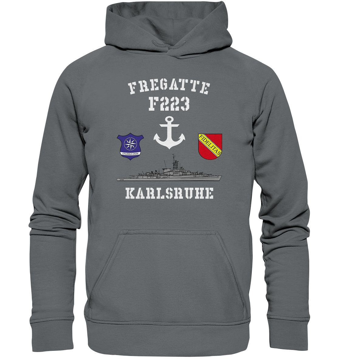 Fregatte F223 KARLSRUHE Anker - Basic Unisex Hoodie