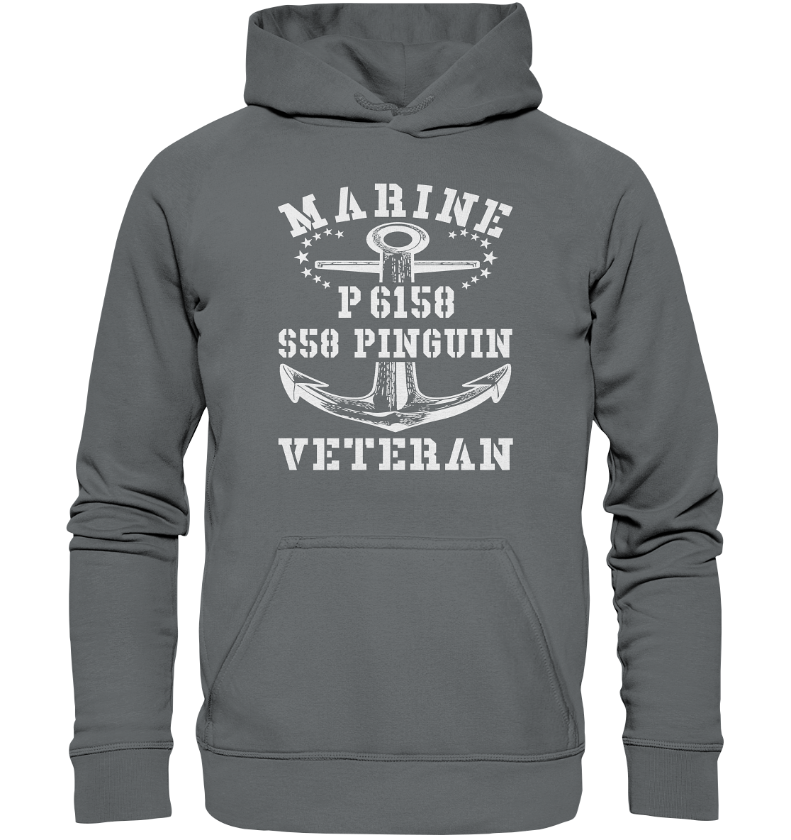 P6158 S58 PINGUIN Marine Veteran - Basic Unisex Hoodie