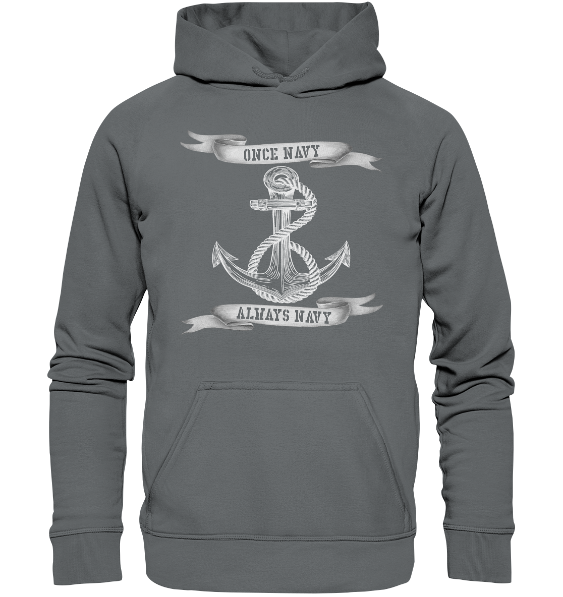 ANKER once Navy - always Navy - Basic Unisex Hoodie