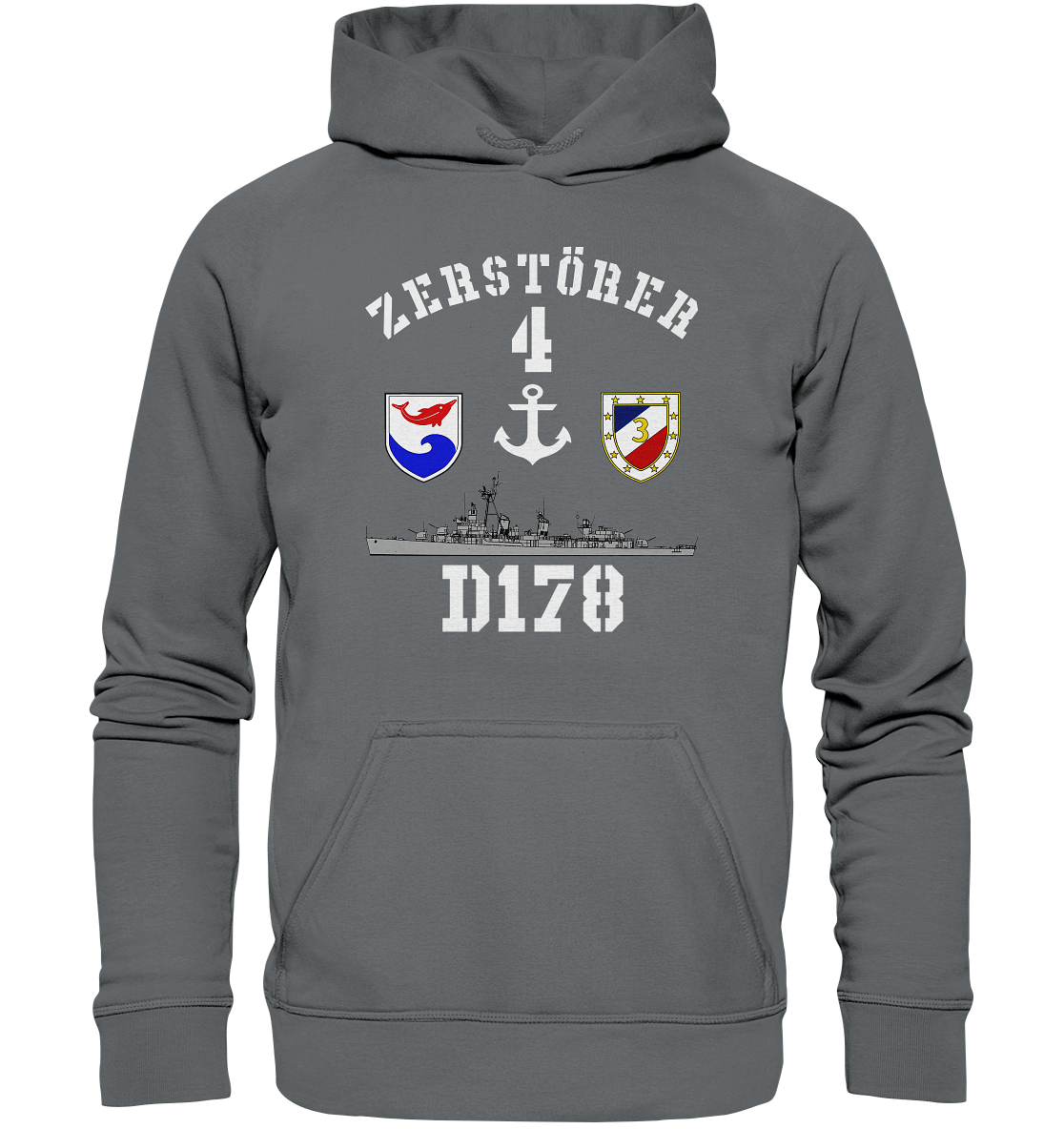 D178 ZERSTÖRER 4 Anker - Basic Unisex Hoodie