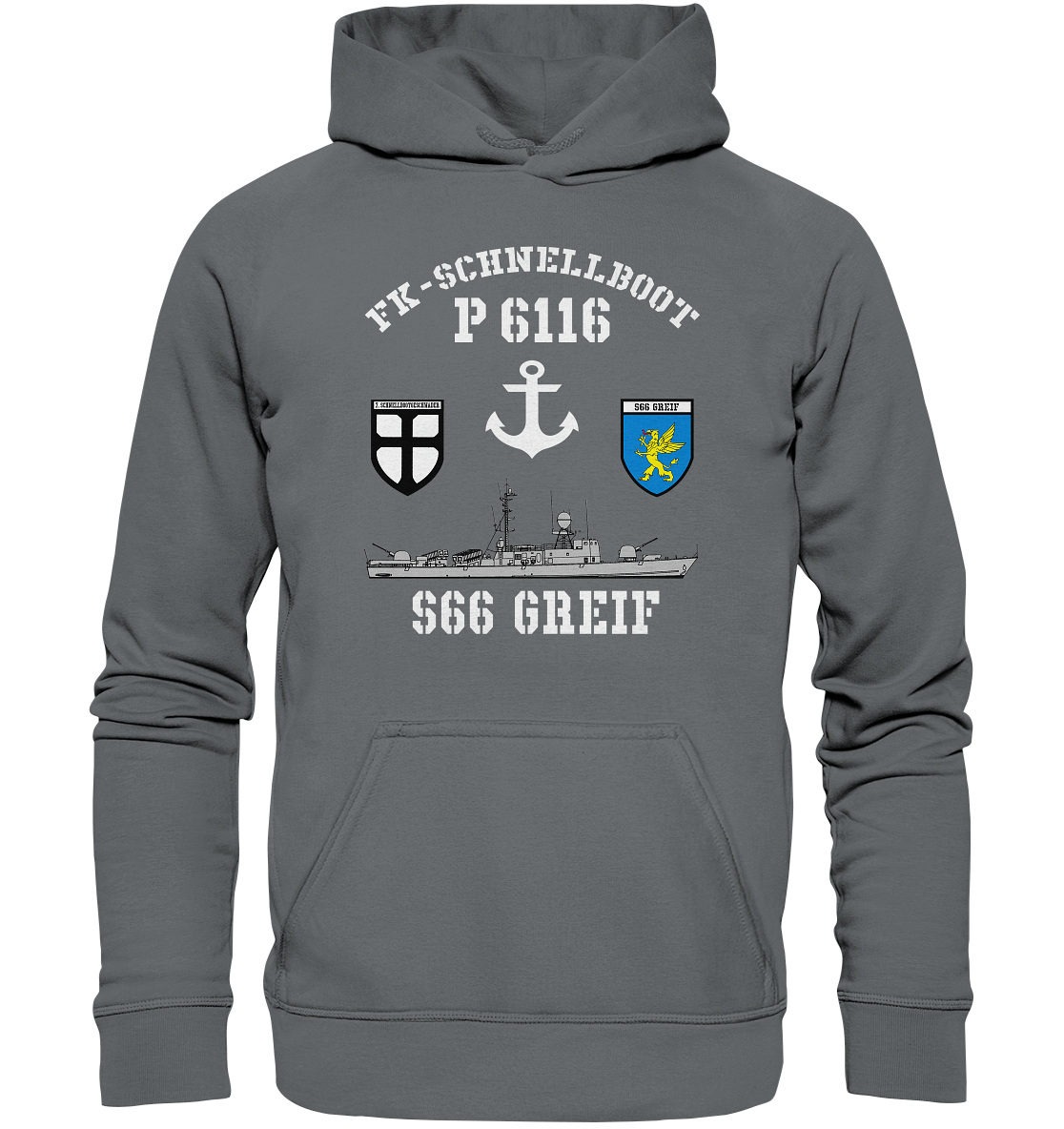 FK-Schnellboot P6116 GREIF 7.SG Anker - Basic Unisex Hoodie
