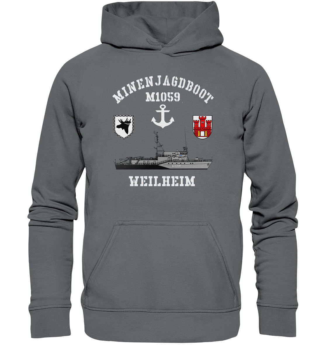 Mij.-Boot M1059 WEILHEIM Anker 3.MSG - Basic Unisex Hoodie