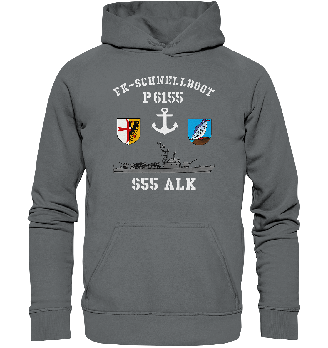 FK-Schnellboot P6155 ALK Anker - Basic Unisex Hoodie