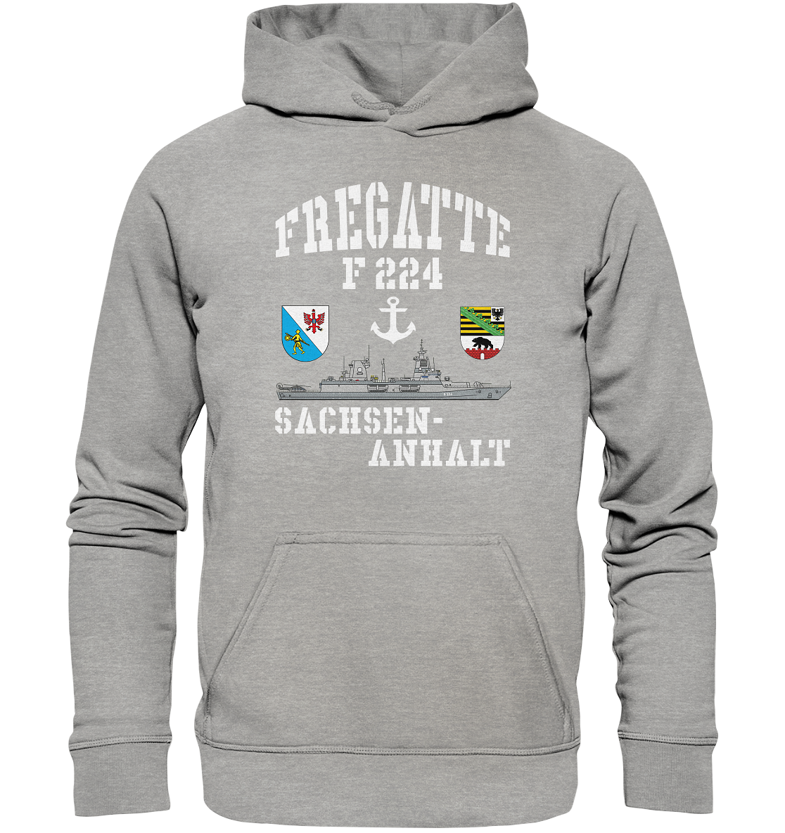 Fregatte F224 SACHSEN-ANHALT Anker - Basic Unisex Hoodie