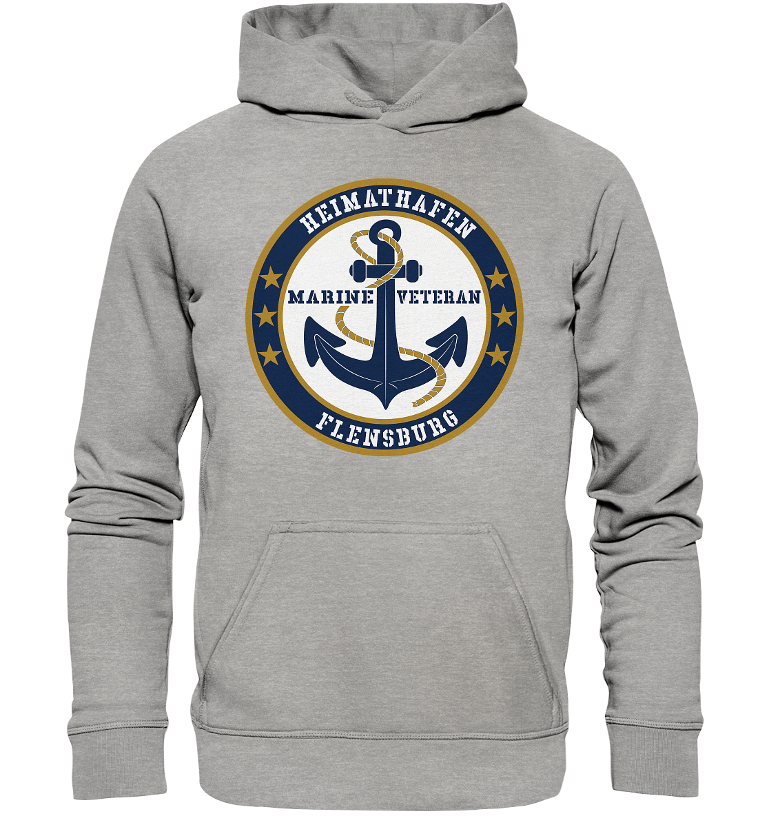 Marine Veteran Heimathafen FLENSBURG - Basic Unisex Hoodie