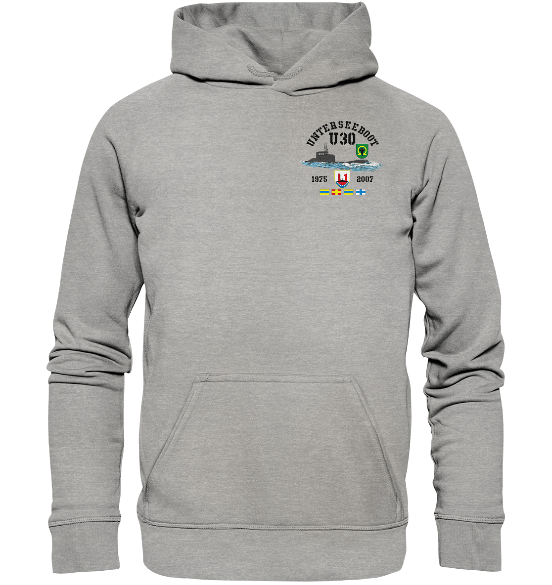 Unterseeboot U30 Brustlogo - Basic Unisex Hoodie