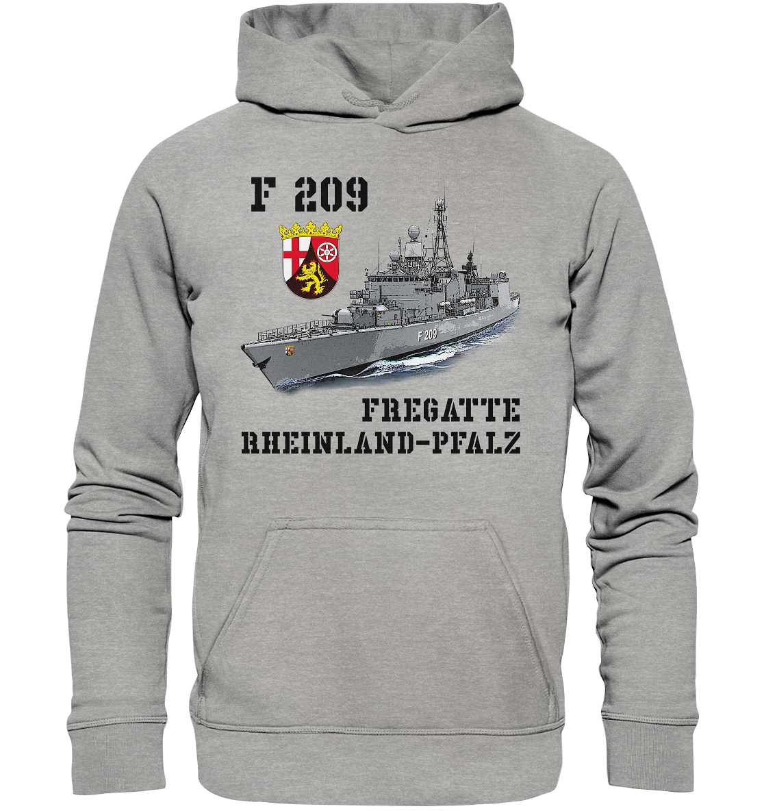 F209 Fregatte RHEINLAND-PFALZ - Basic Unisex Hoodie