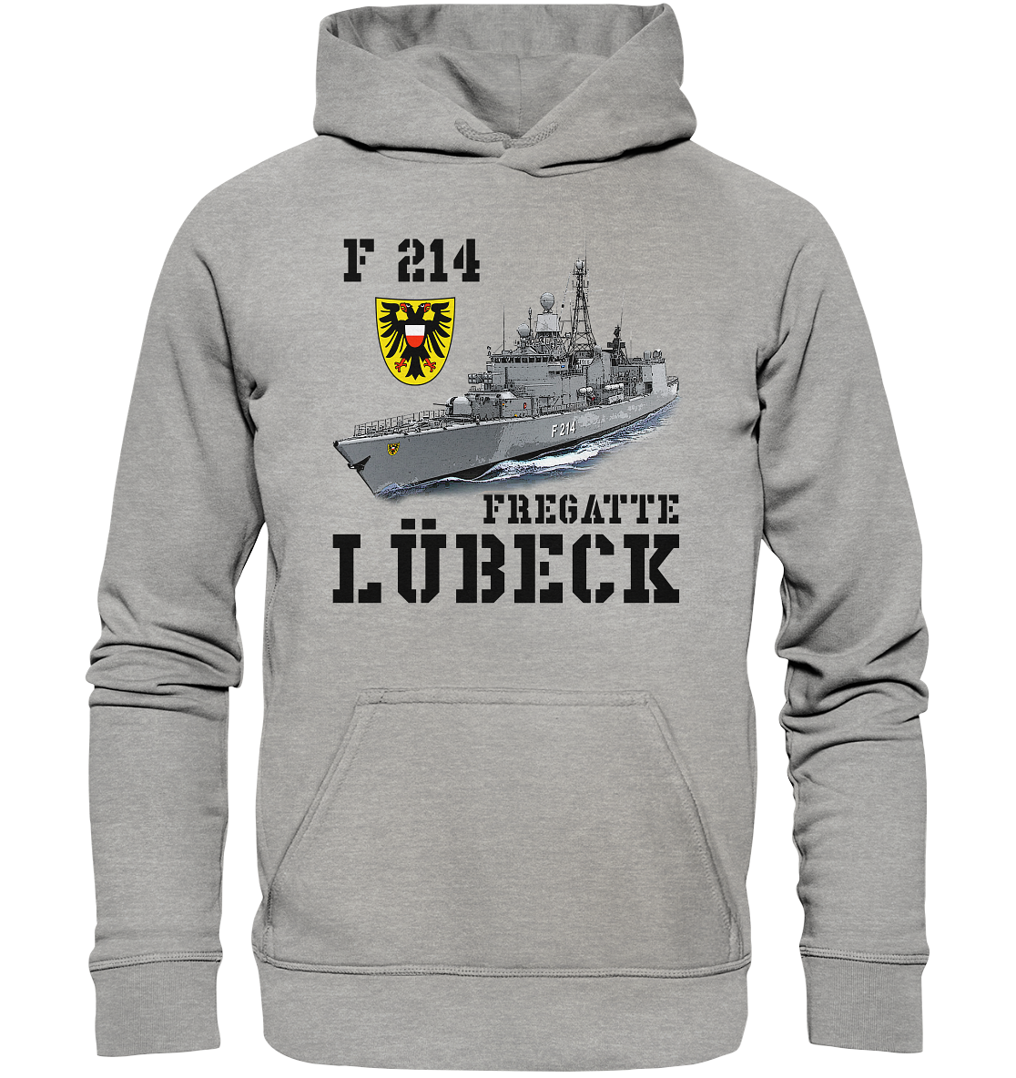 F214 Fregatte LÜBECK - Basic Unisex Hoodie