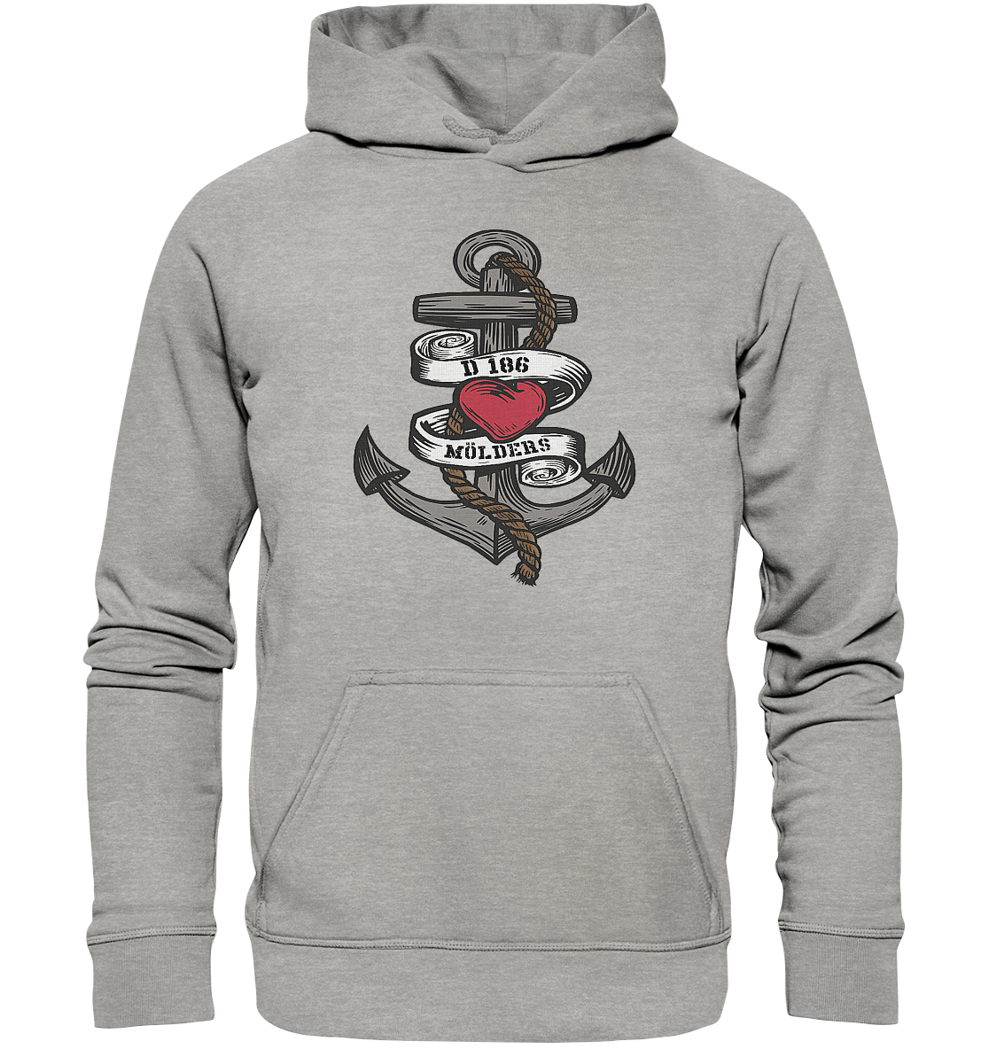 Anker Herz D186 MÖLDERS - Basic Unisex Hoodie