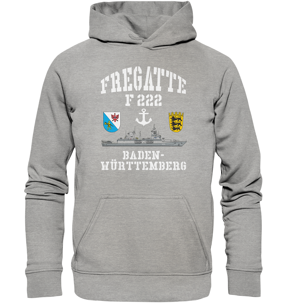 Fregatte F222 BADEN-WÜRTTEMBERG Anker - Basic Unisex Hoodie