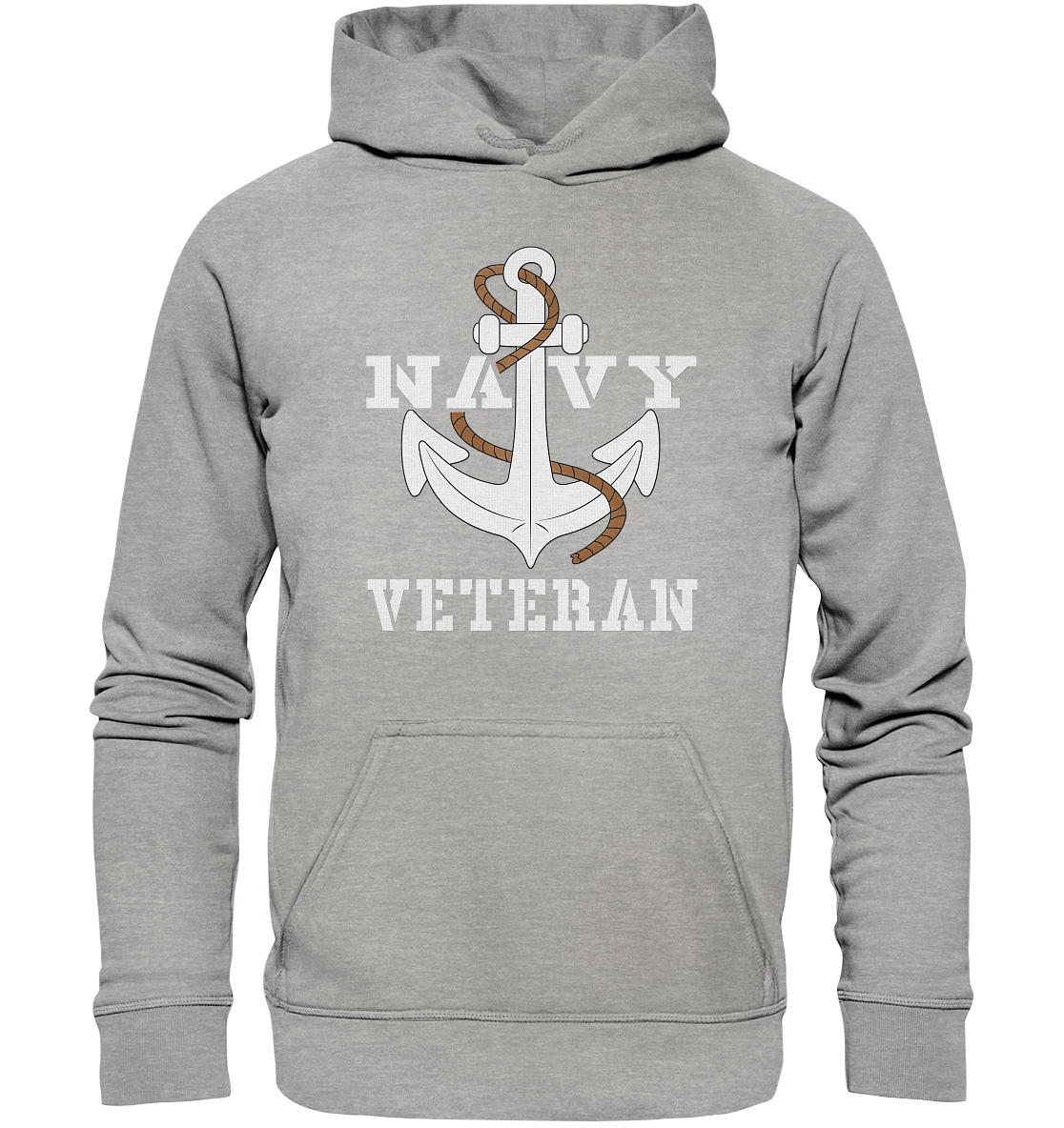 Navy Veteran Anker - Basic Unisex Hoodie