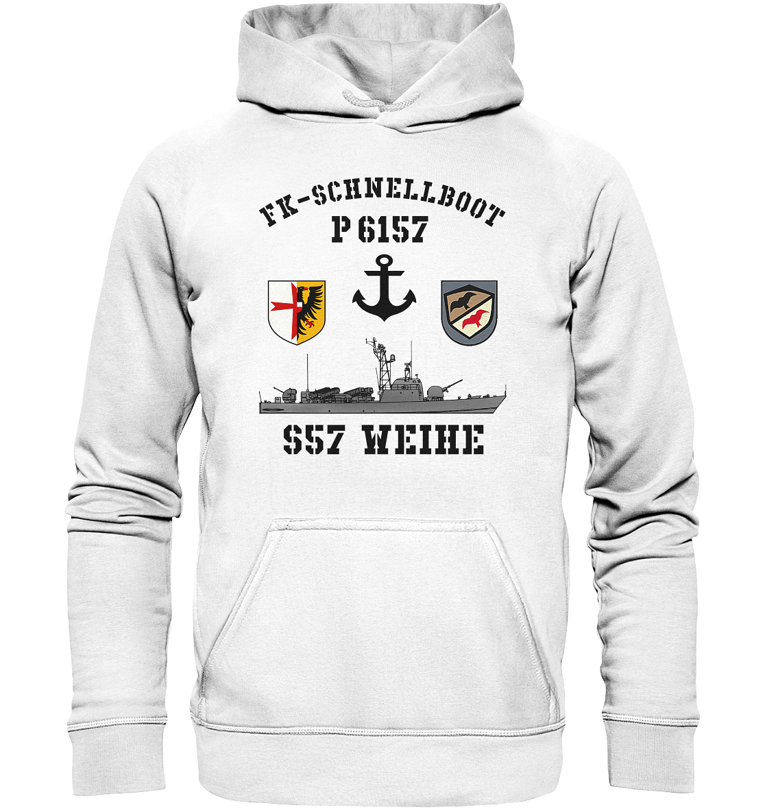 FK-Schnellboot P6157 WEIHE Anker - Basic Unisex Hoodie