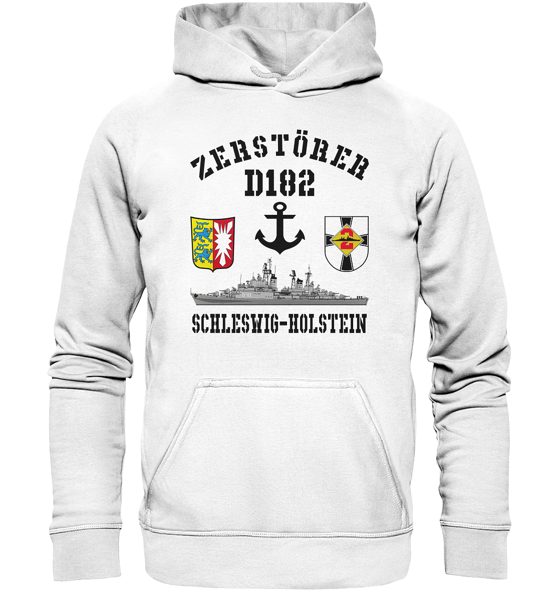 Zerstörer D182 SCHLESWIG-HOLSTEIN Anker - Basic Unisex Hoodie