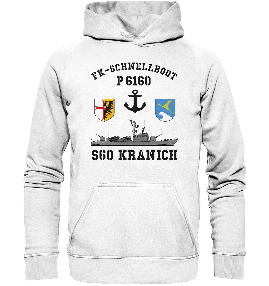 FK-Schnellboot P6160 S60 KRANICH Bofors - Basic Unisex Hoodie