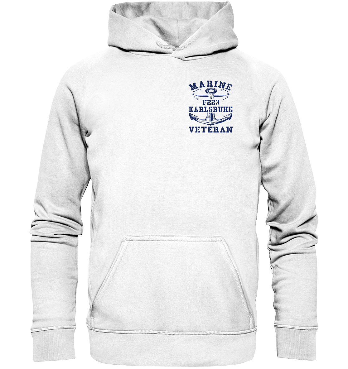 Fregatte F223 KARLSRUHE Marine Veteran Brustlogo - Basic Unisex Hoodie