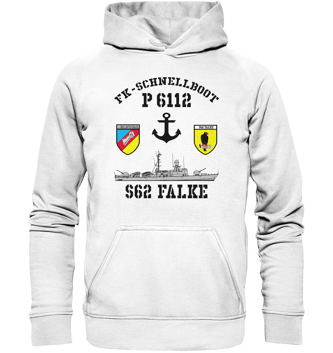 FK-Schnellboot P6112 FALKE 2.SG Anker - Basic Unisex Hoodie