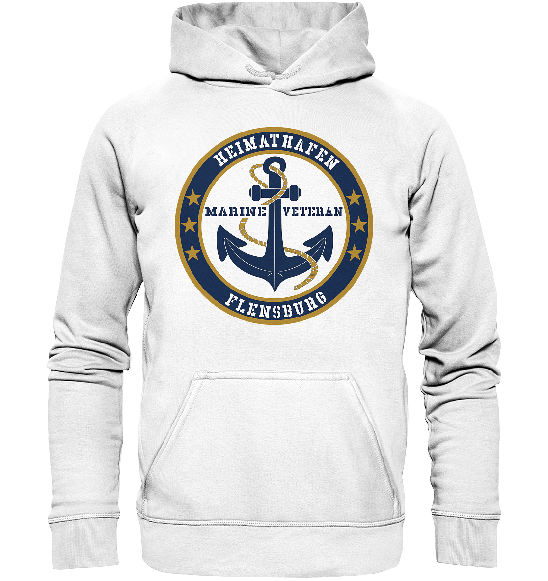 Marine Veteran Heimathafen FLENSBURG - Basic Unisex Hoodie