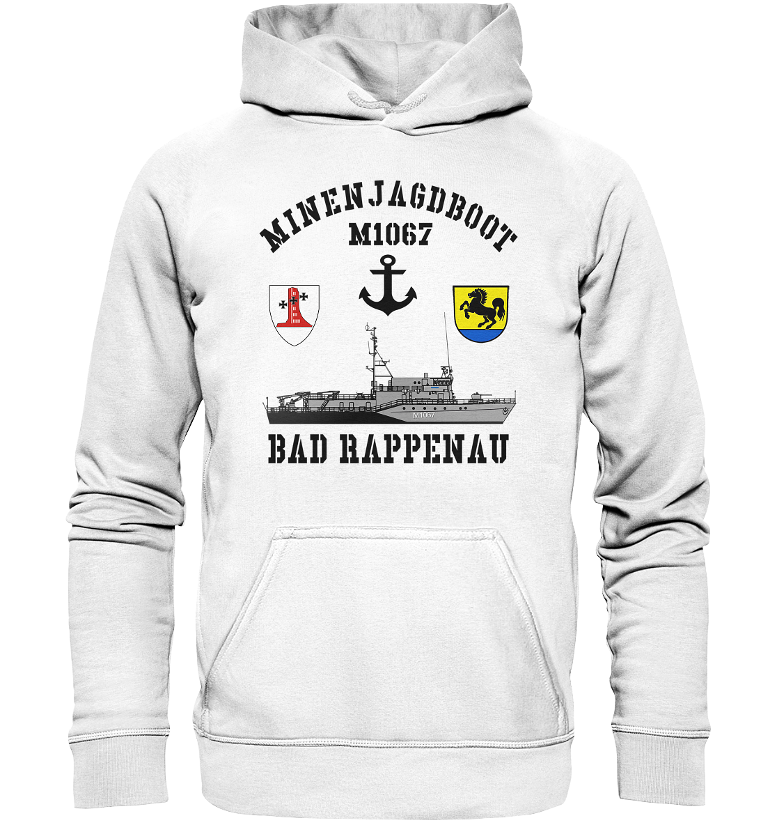 Mij.-Boot M1067 BAD RAPPENAU Anker 1.MSG - Basic Unisex Hoodie