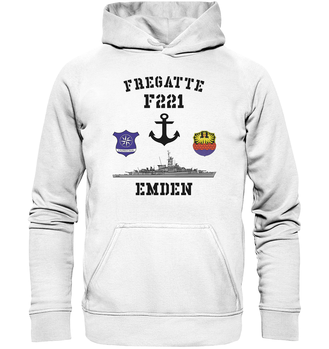 Fregatte F221 EMDEN Anker - Basic Unisex Hoodie