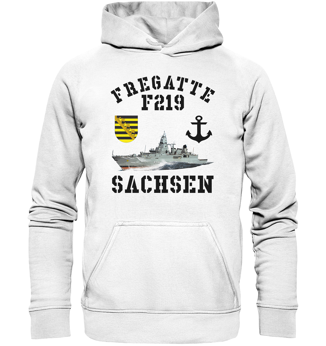 Fregatte F219 SACHSEN Anker - Basic Unisex Hoodie
