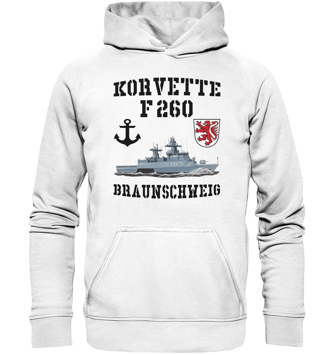 Korvette F260 BRAUNSCHWEIG Anker - Basic Unisex Hoodie