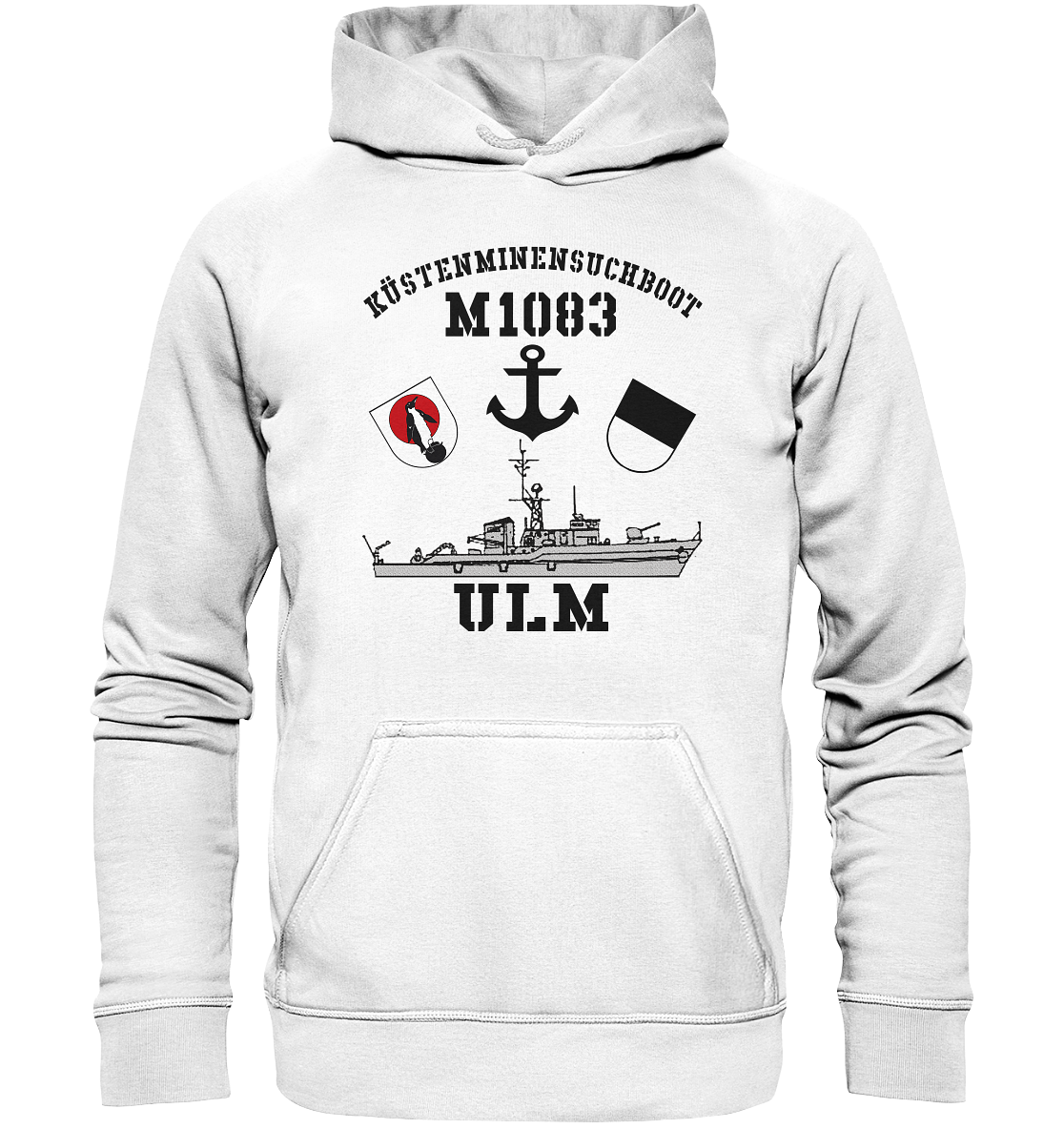 KM-Boot M1083 ULM Anker - Basic Unisex Hoodie