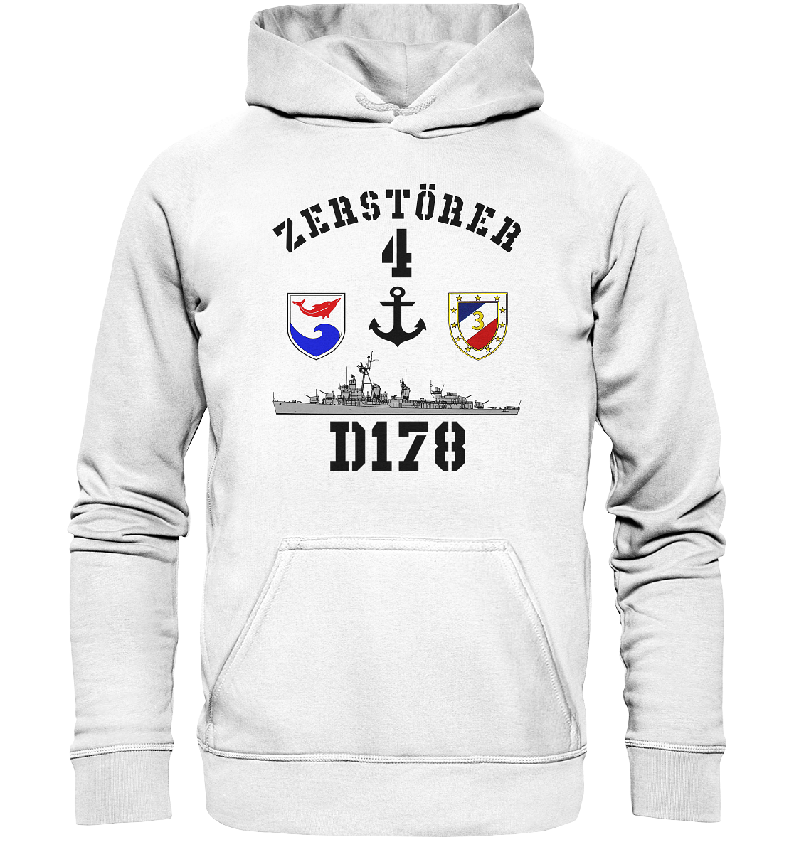 D178 ZERSTÖRER 4 Anker - Basic Unisex Hoodie