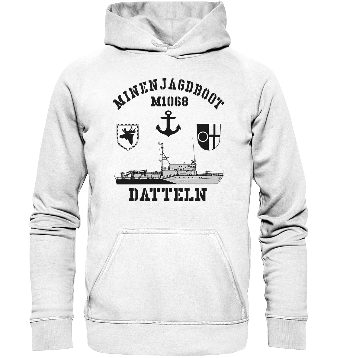Mij.-Boot M1068 DATTELN Anker 3.MSG - Basic Unisex Hoodie