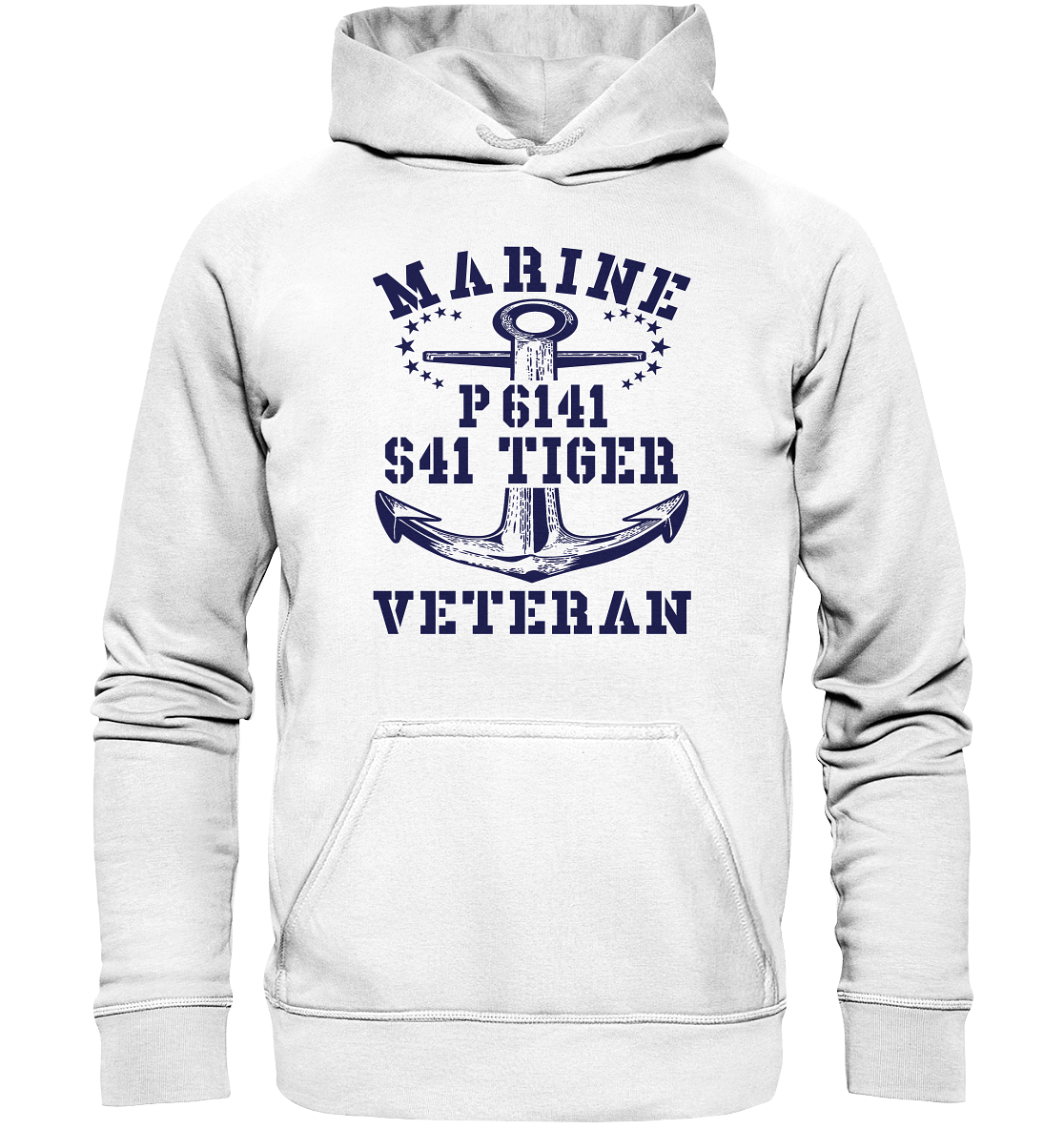 P6141 S41 TIGER Marine Veteran - Basic Unisex Hoodie