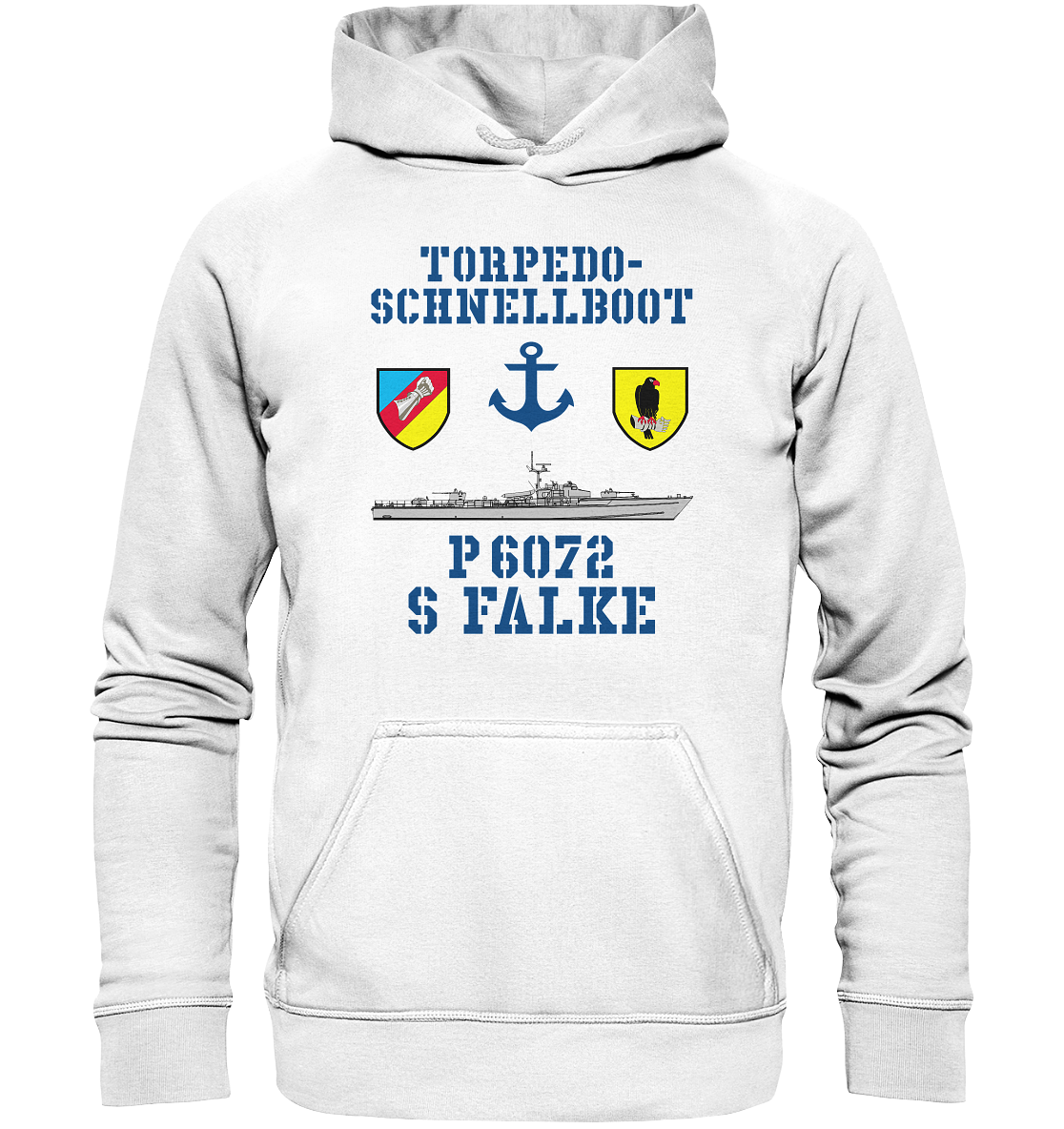 Torpedo-Schnellboot P6072 FALKE Anker - Basic Unisex Hoodie