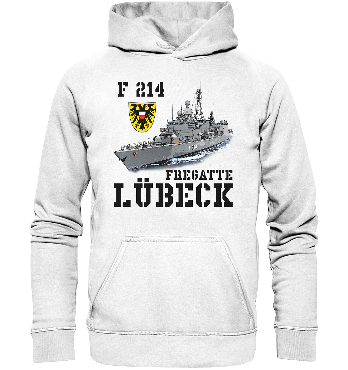 F214 Fregatte LÜBECK - Basic Unisex Hoodie