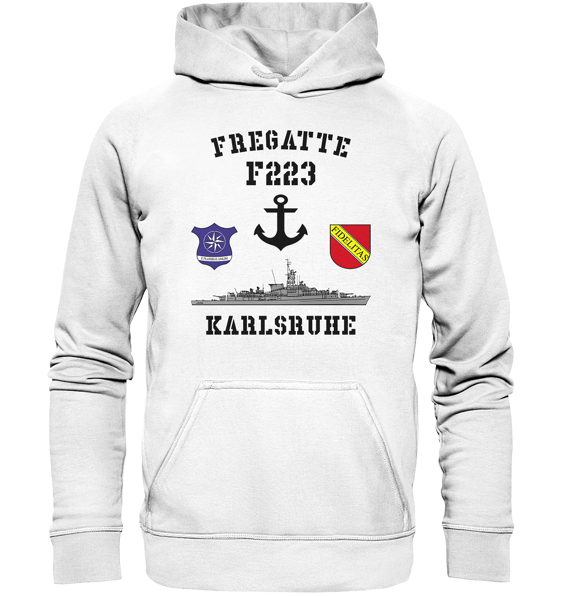 Fregatte F223 KARLSRUHE Anker - Basic Unisex Hoodie
