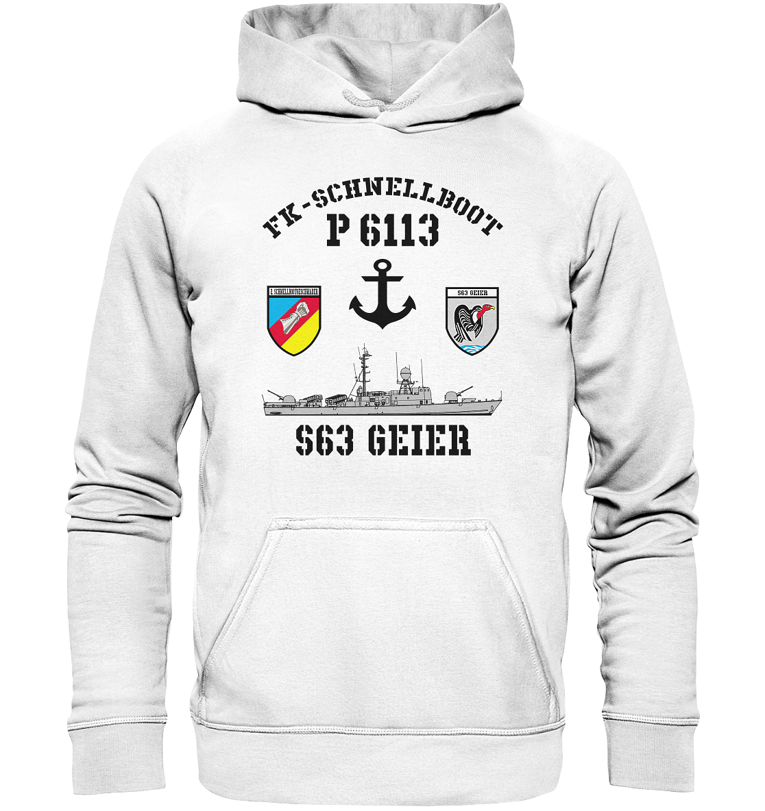 FK-Schnellboot P6113 GEIER 2.SG Anker - Basic Unisex Hoodie