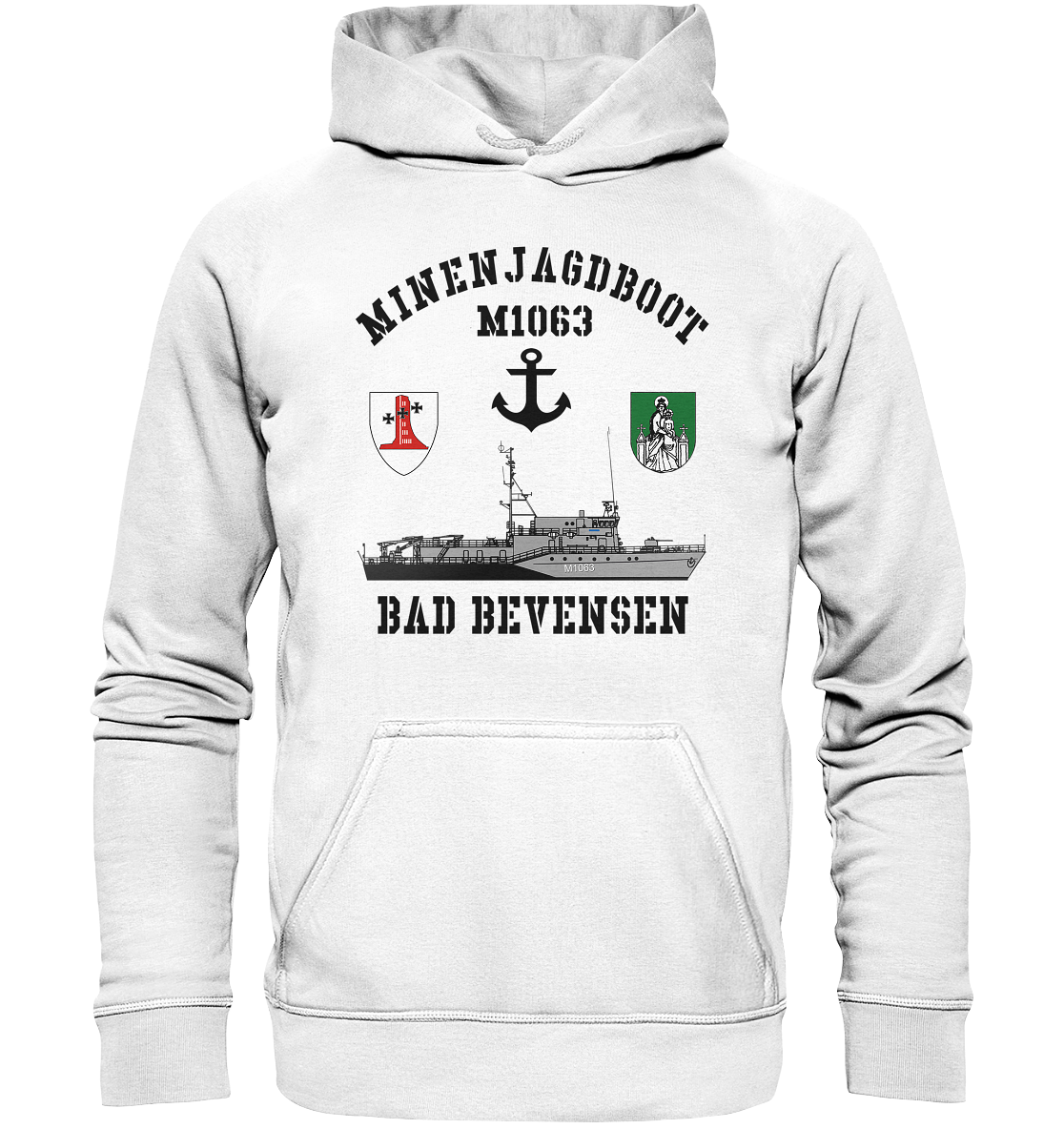 Mij.-Boot M1063 BAD BEVENSEN Anker 1.MSG - Basic Unisex Hoodie